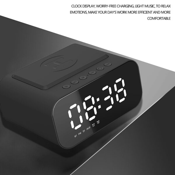 3-in-1 Wireless Bluetooth Speaker, Charger, and Alarm Clock- USB Power Supply_6