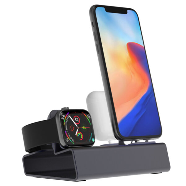 3-in-1 Aluminum Wireless Charging Station for Apple Devices_0