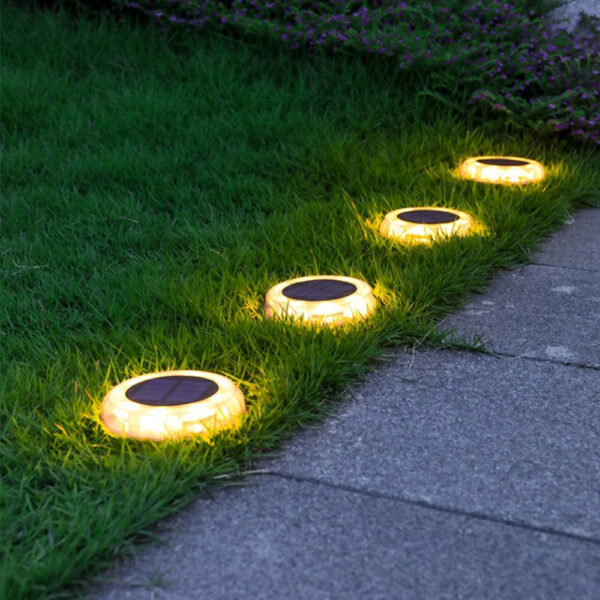 Solar Powered 12 LED Outdoor Decorative Courtyard Lawn Lights_5