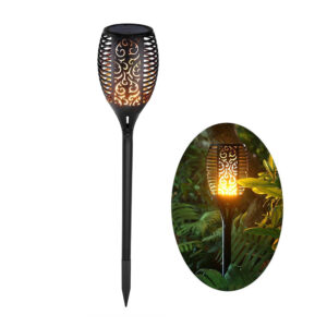 12 LED Light Solar Powered Flame Torch Decorative Light_0