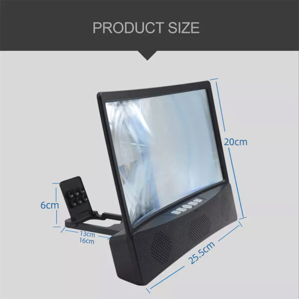 USB Charging 12 inches Mobile Screen Enlarger with Speaker_4