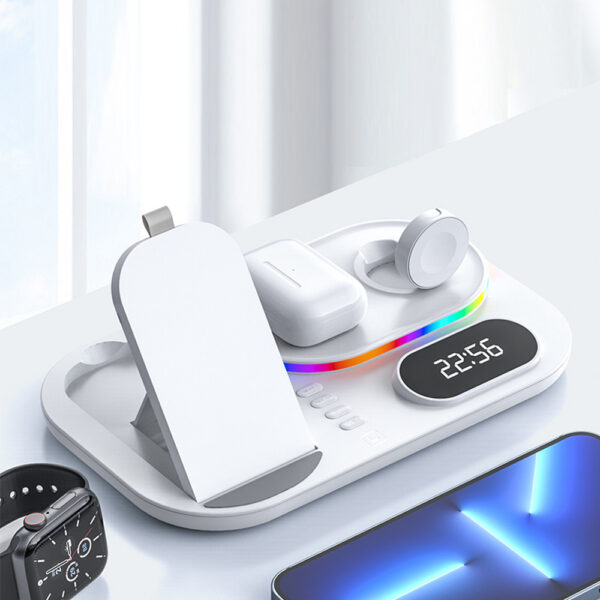 4-in-1 Wireless Charging Station and Clock Pad- Type C Interface_1