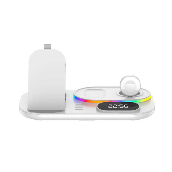4-in-1 Wireless Charging Station and Clock Pad- Type C Interface_5
