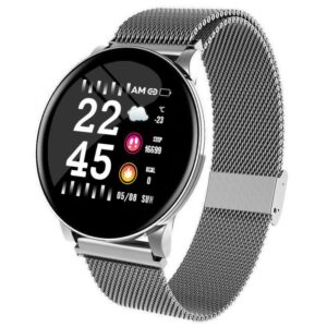 Stainless steel strap waterproof smart watch- USB Charging_0