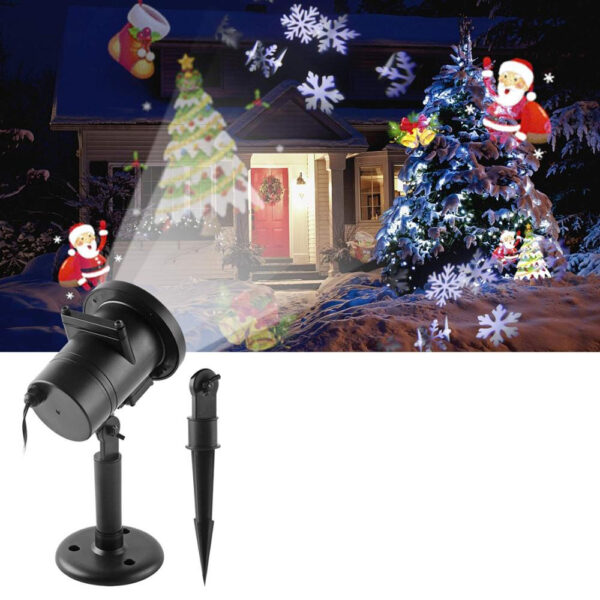 12 Patterns Christmas Projector Laser Lights- Solar Powered_2