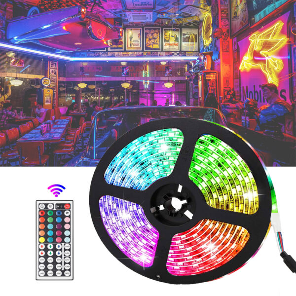 Remote Controlled LED Light Strips with Power Adapter_7