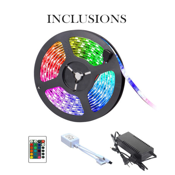 Remote Controlled LED Light Strips with Power Adapter_4