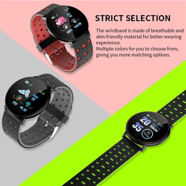 Bluetooth Smartwatch Blood Pressure Monitor Unisex and Fitness Tracker- USB Charging_4