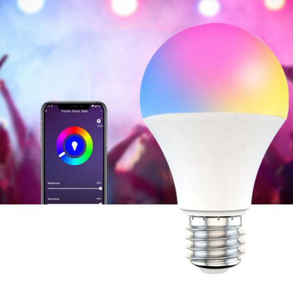 15W Wi-Fi Smart Bulb E27 LED RGB Bulb Works with Alexa / Google Home 85-265V RGB + White -Dimmable Timer Function Magic Bulb_6