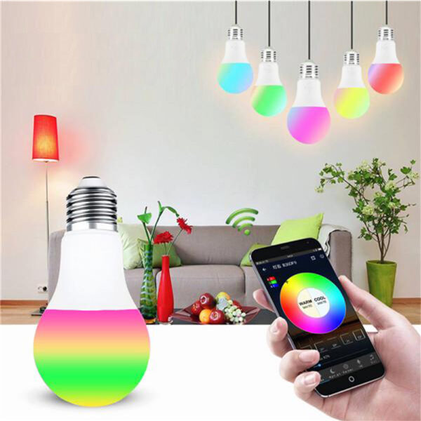 15W Wi-Fi Smart Bulb E27 LED RGB Bulb Works with Alexa / Google Home 85-265V RGB + White -Dimmable Timer Function Magic Bulb_8