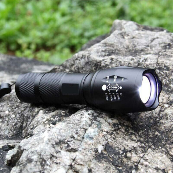 Waterproof Zoomable LED Ultra Bright Torch T6 Camping Bicycle Flash Light- Battery Operated_2