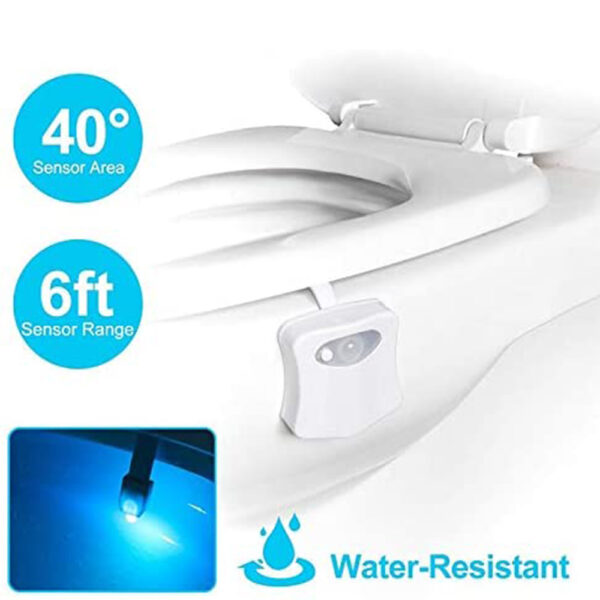 Smart Motion Sensor Toilet Seat Night Light in 8 Colors- Battery Operated_6