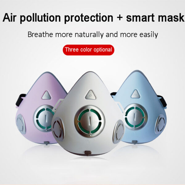 USB Rechargeable Personal Wearable Air Purifier Smart Electric Face Mask_1