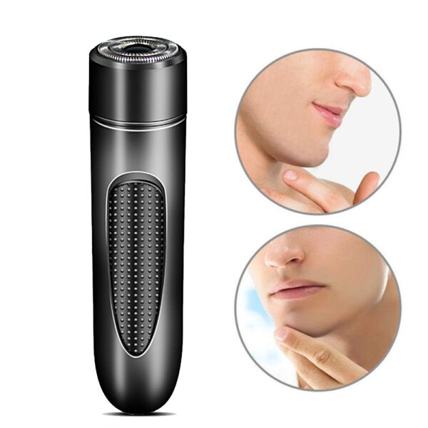 Mini Electric Rotary Shaver Portable Micro-USB Electric Razor for Face and Body Hair_5