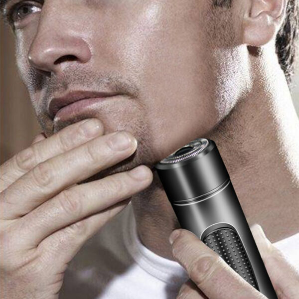 Mini Electric Rotary Shaver Portable Micro-USB Electric Razor for Face and Body Hair_3
