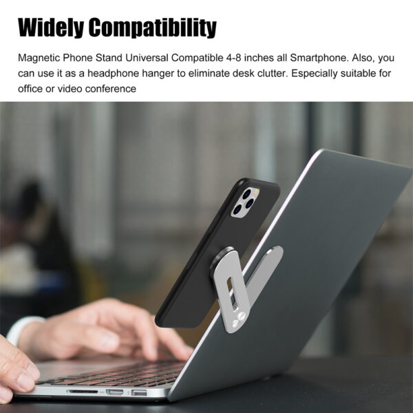 Laptop Side Mount Magnetic Mobile Holder Foldable Laptop Monitor Expansion Bracket_3