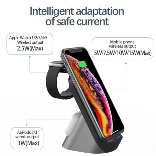 3-in-1 Wireless Vertical Charging Stand for QI Devices- USB Interface_7
