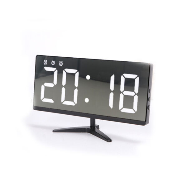 Frameless Touch Control Digital Alarm Clock- USB Interface_0