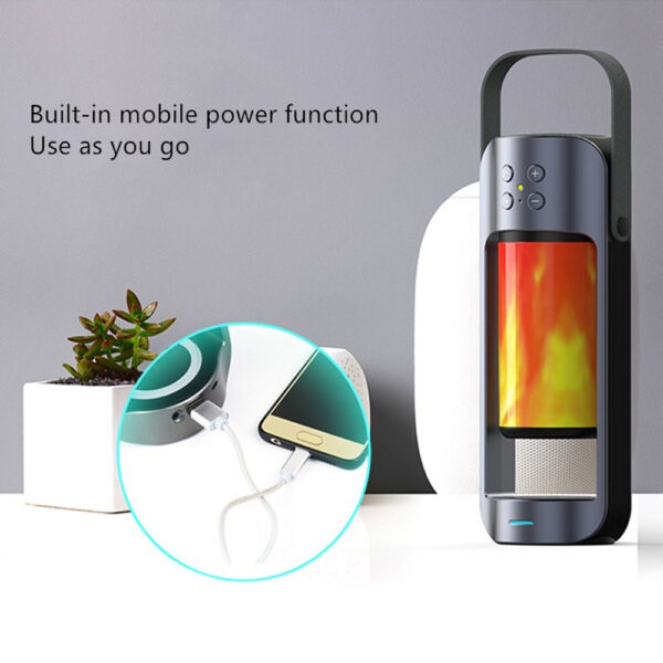 Flame Light Wireless Bluetooth Speaker and Charger- USB Charging_1