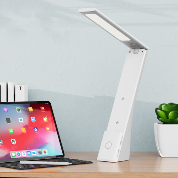 3-in-1 Desk Lamp Alarm Clock and Wireless Charger- Type C_9