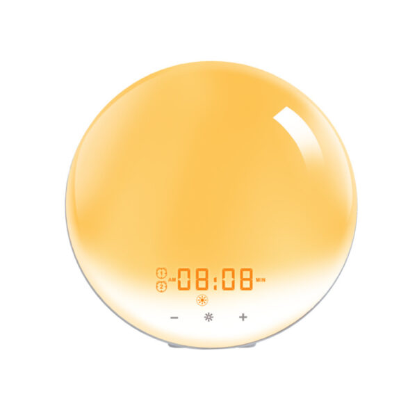 Plugged-in Wake Up Sunrise Simulation Alarm Clock for Kids_5