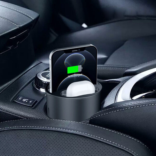 4 in 1 Multi-Functional Car Wireless Cup Charging Station_9