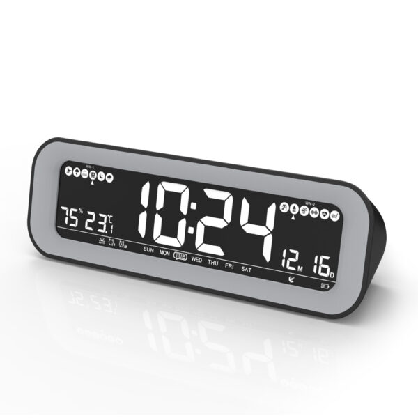 USB Interface Large Screen Digital Alarm Clock and Charger_3