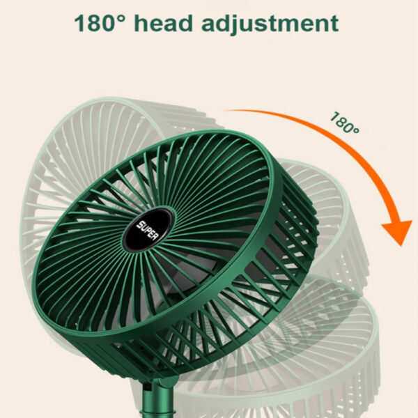 Mini Foldable USB Rechargeable Desk Fan Portable Telescopic Fan_3