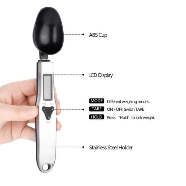Wet and Dry Digital Kitchen Spoon with LCD Display- Battery Operated_7