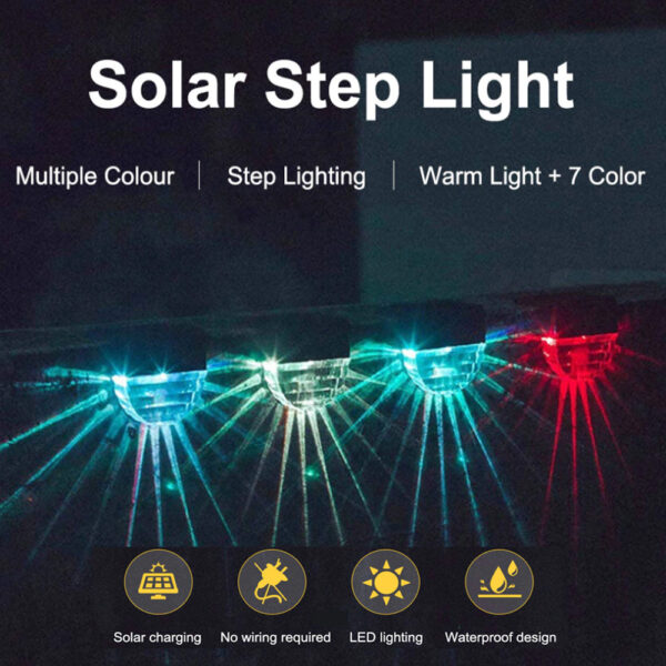 Outdoor Solar LED Deck Light Garden Decoration Wall and Step Light_9