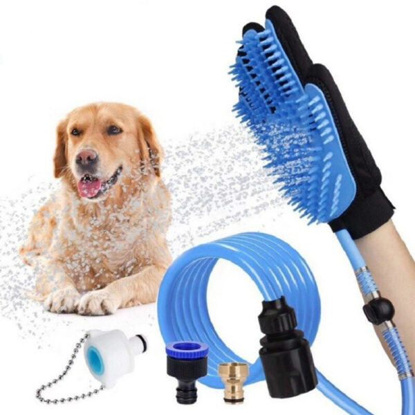 3-in-1 Pet Bathing Tool Sprayer Massage Glove and Pet Hair Remover_5