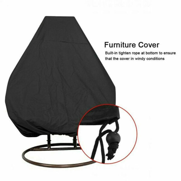 Polyester Fabric Hanging Rattan Egg Chair Protection Cover_8