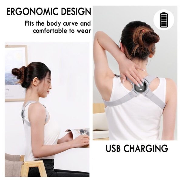 Smart Back Posture Corrector Back Belt Shoulder Training- USB Charging_9