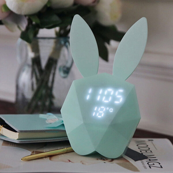 Geometrical Rabbit Musical Motion Sensor Alarm Clock- USB Powered_2