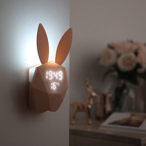 Geometrical Rabbit Musical Motion Sensor Alarm Clock- USB Powered_3
