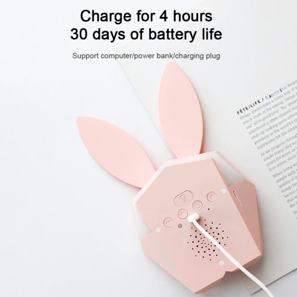 Geometrical Rabbit Musical Motion Sensor Alarm Clock- USB Powered_8