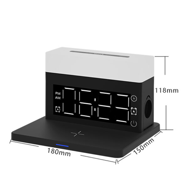 Multifunctional Wireless Charger with Clock and LED Light_1