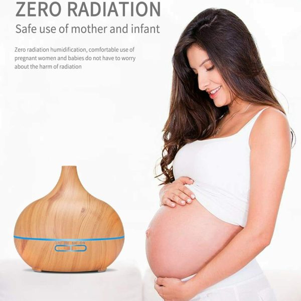 Wood Grain Aroma Therapy Ultrasonic Mist Essential Oil Diffuser- AU, EU, UK, US Plug_5