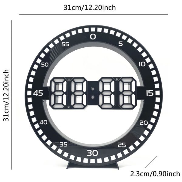 LED Digital Modern Design Dual-Use Dimming Clocks- USB Powered_7