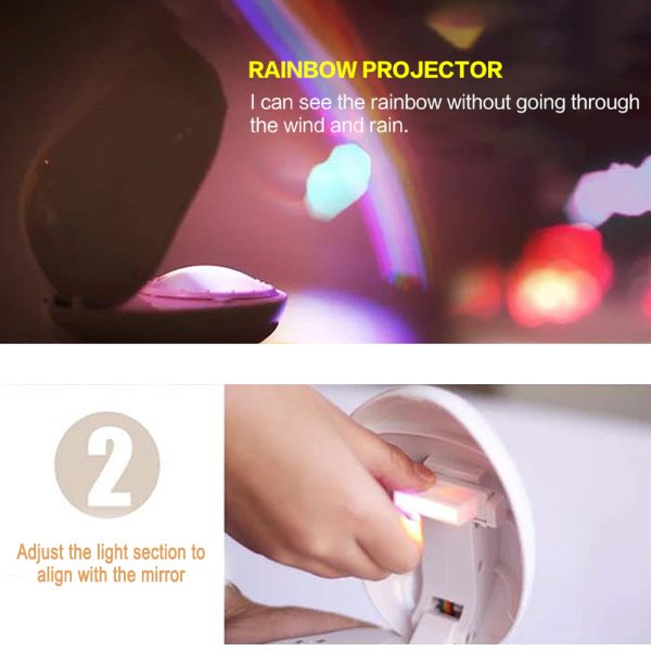 Creative Egg-Shaped Rainbow Star Projecting LED Lamp- Battery Powered_1