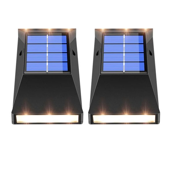 2pcs LED Outdoor Garden Solar Powered LED Wall Lamps_7