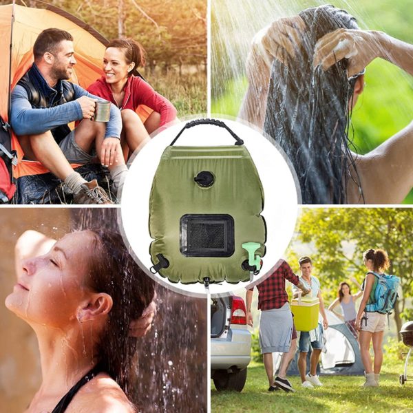 20L Outdoor Camping Hiking Portable Water Storage Shower Bag_2