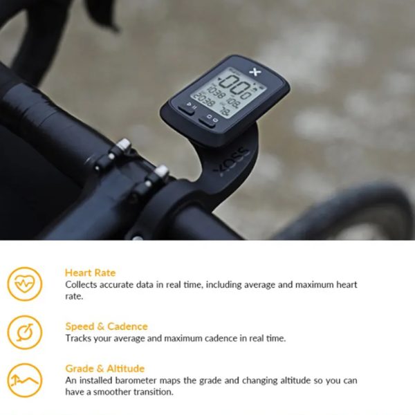 Wireless GPS Bluetooth ANT+ with Cadence Cycling Odometer- USB Charging_8