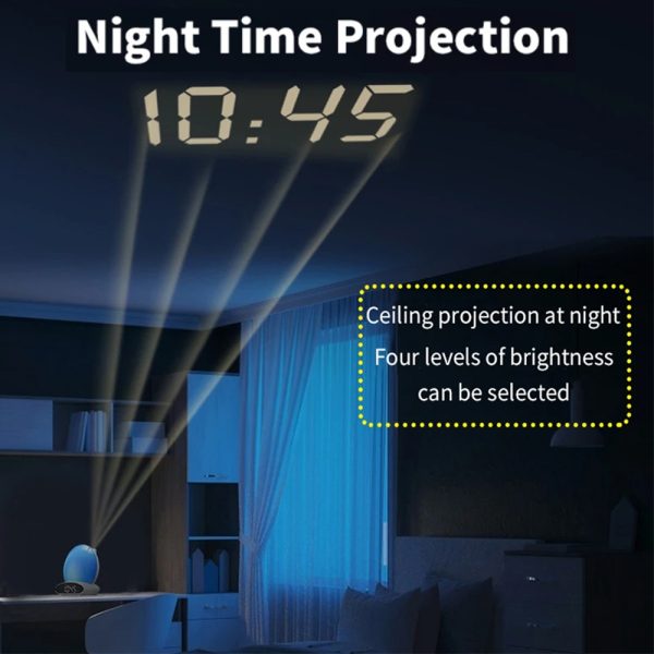 5-in-1 Multifunctional Digital Display Alarm Clock and LED Lamp (USB Power Supply)_6