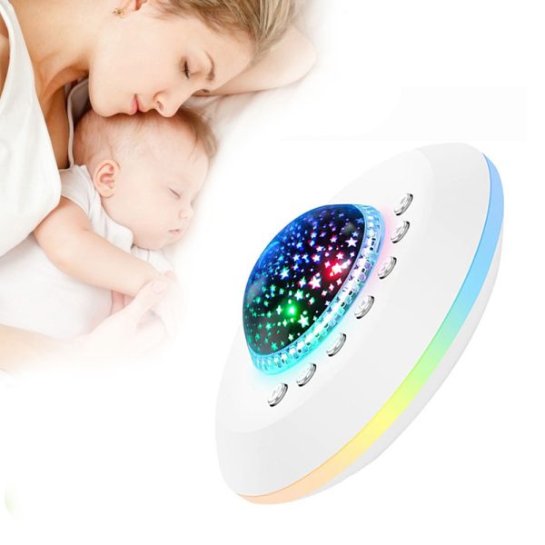 Multifunctional White Noise Machine with Star Projector Lamp- Battery Powered_7