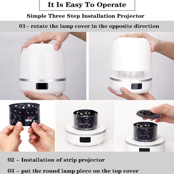 Multi-function Star Light Projector Bluetooth Speaker Night Lamp- USB Powered_2