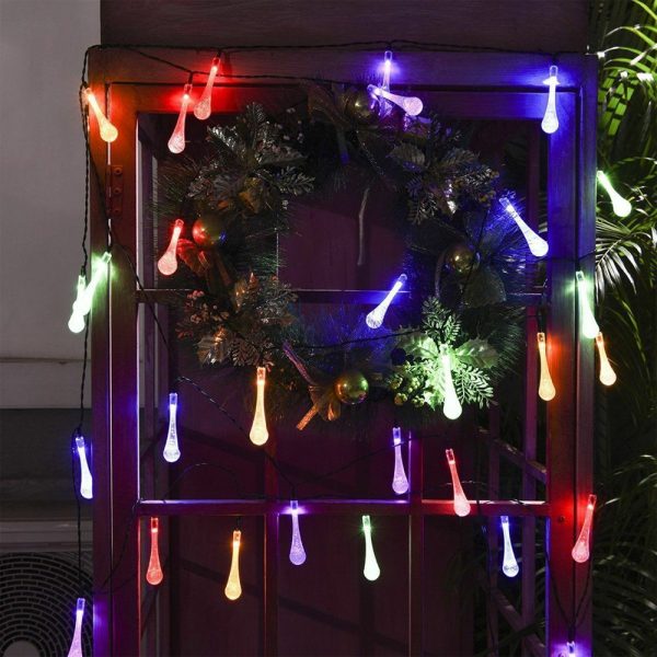 Solar Powered Outdoor Fairy LED Droplights Garden Decor_2