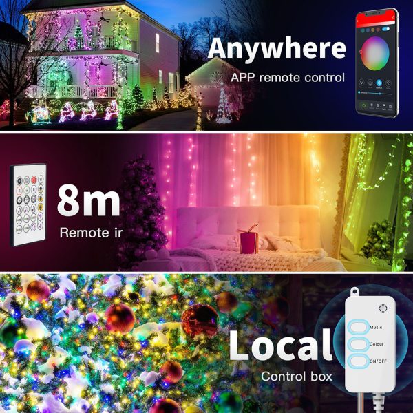 USB Interface Remote and APP Controlled LED Holiday String Lights_4