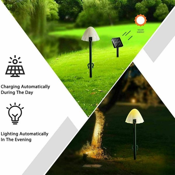 Solar Powered Mushroom LED Garden Decoration Fairy Lights_3