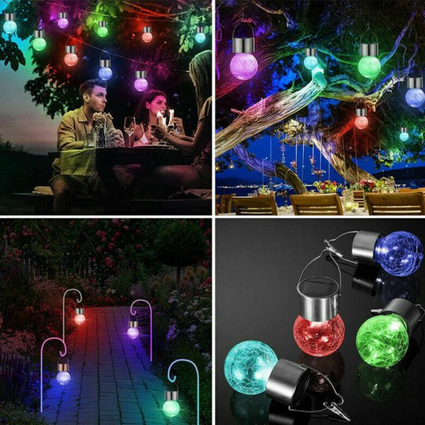 1 pcs/12 pcs Hanging Outdoor Solar Powered LED Ball Lights_9